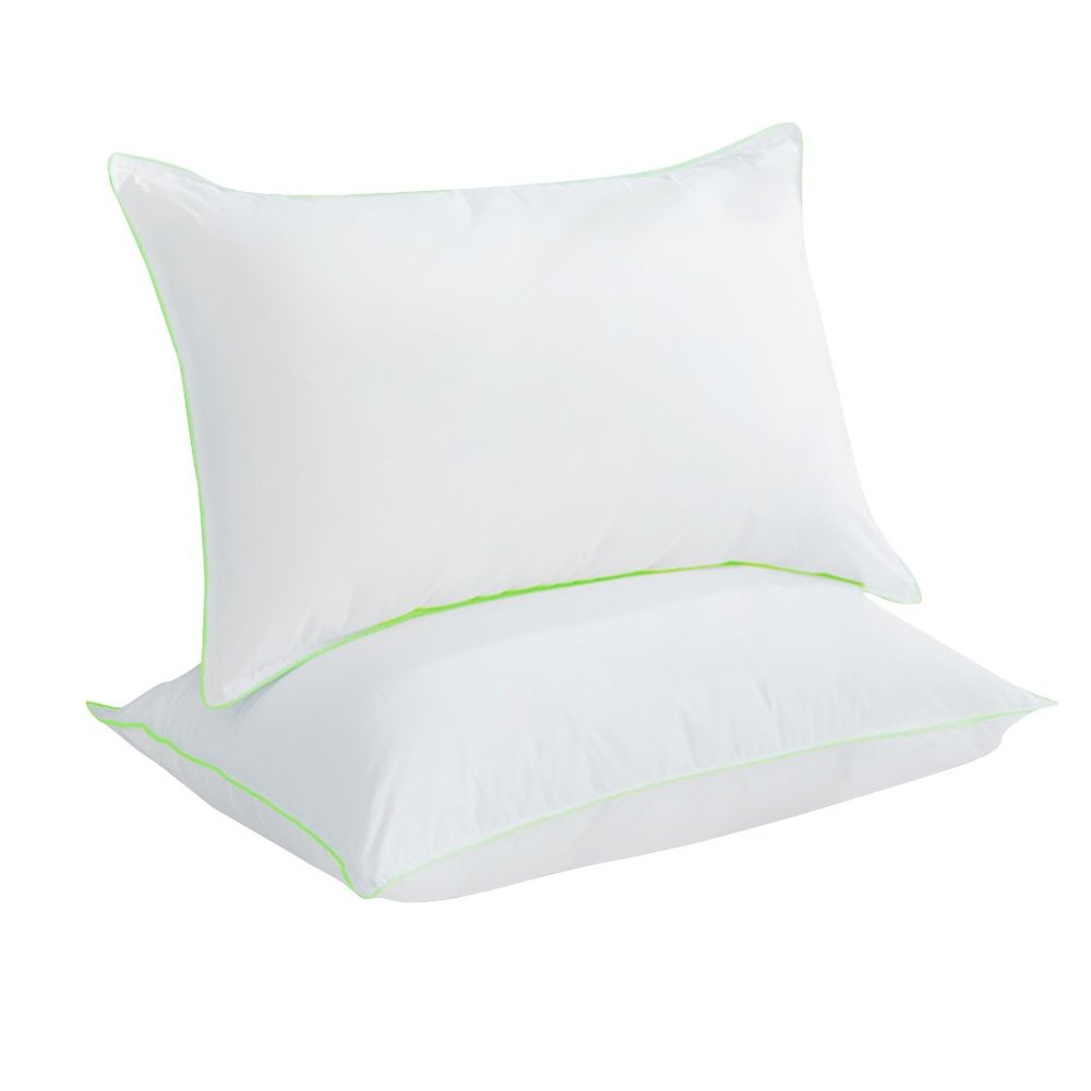 New Original Packaging -Goose Down and Feather Pillows - Set of 2 - 20x26"